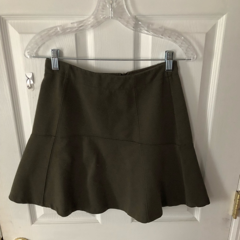 Ann Taylor LOFT: Hunter Green Skater Skirt